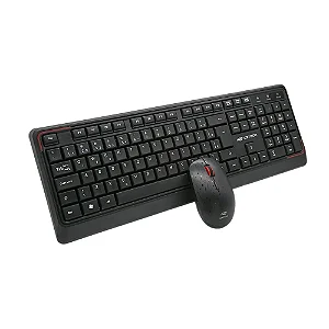 Kit Teclado E Mouse C3Tech Sem Fio Preto
