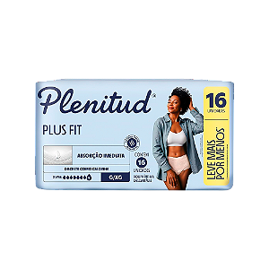 Fralda Descartável Plenitud Plus Fit G Ao XG Com 16