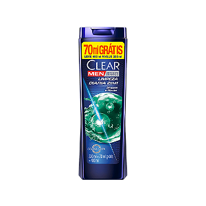 Shampoo Clear Men Anticaspa 2Em1 Grátis70ML 400ML