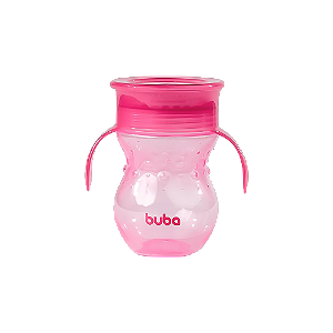 Copo Buba Para Treinamento 360º Rosa 270ML