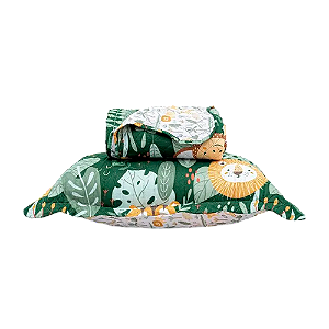 Kit Cobreleito Appel Casual Selva Solteiro