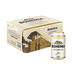 Cerveja Bohemia Puro Malte com 12 Unid.  Lata 350ml