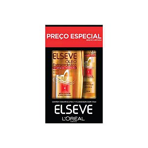 Kit Shampoo Elseve 375ml e Condicionador 170ml - Óleo Extraordinário