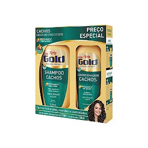 Kit Shampoo Niely Gold Cachos 300ml e Condicionador 200ml