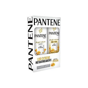 Kit Shampoo Pantene Liso Extremo 175ml e Condicionador 170ml