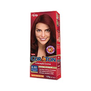 Coloração Cor&Ton Mini kit 6.66 Louro Escuro Vermelho