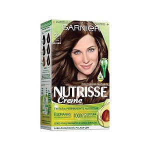 Kit Coloração Nutrisse 50 Castanho Claro Amêndoa