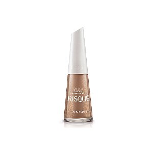 Esmalte Risqué Metálico Ouro Nude 8ml