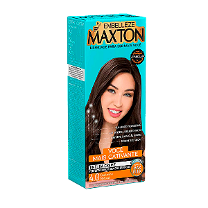 Tintura Creme Maxton Kit Prático 4.0 Castanho Natural