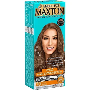 Tintura Creme Maxton Kit Prático 7.0 Louro Natural