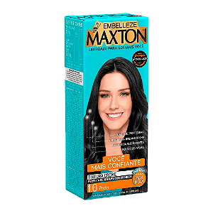 Tintura Creme Maxton Kit Prático 1.0 Preto