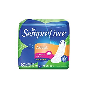 Absorvente Sempre Livre Sem Abas Adapt Suave C/8