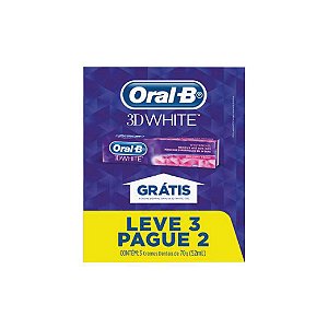 Creme Dental Oral B 3d White Leve 3 Pague 2 70g