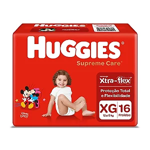 Fralda Descartável Huggies Supreme Care XG C/16