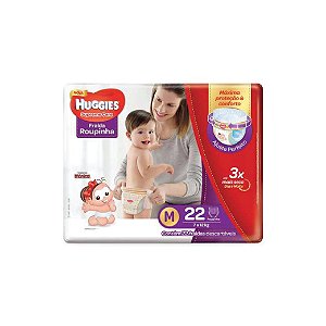 Fralda Descartável Huggies Turma da Mônica Supreme Care Roupinha Jumbo M C/22