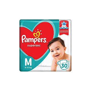 Fralda Descartável Pampers Supersec M C/30