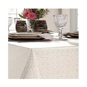 Toalha de Mesa Dohler Jacquard Lumina Dourada 1,60m x 1,60m 15244