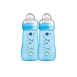 Kit Mamadeiras Mam Fashion Bottle Easy Active Boys com 2 Peças 270ml