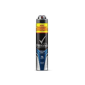 Desodorante Aerosol Rexona Men Active Dry Tamanho Econômico 200ml