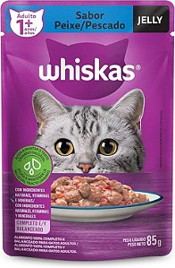 Sachê Whiskas Adulto Peixe Jelly 85g