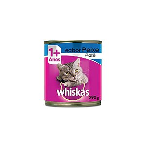 Ração Whiskas Patê Peixe Lata 290g