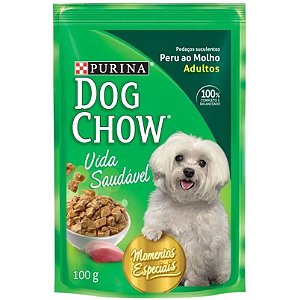 Ração Purina Sachê Dog Chow Peru ao Molho 100g