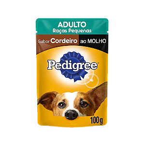 Ração Pedigree Sachê Adulto Cordeiro ao Molho 100g