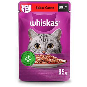 Sachê Whiskas Carne Jelly 85g