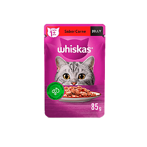 Sachê Whiskas Carne Jelly 85g