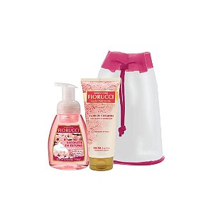 Kit Fiorucci Sabonete Líquido 500ml e Loção Hidratante Flor de Cerejeira 200ml