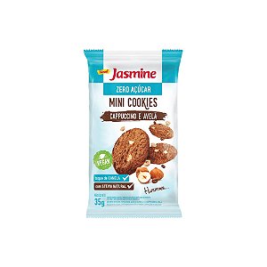 Mini Cookies Jasmine Cappuccino e Avelã Zero Açúcar 35g