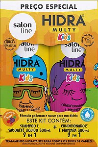 Kit Shampoo e Condicionador Salon Line Hidra Multy Kids 300ml