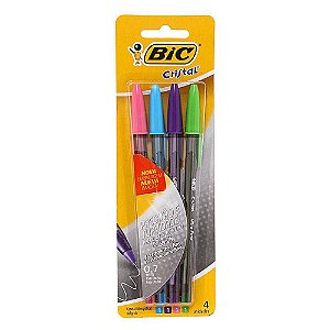 Caneta Bic Cristal 0.7 Fashion