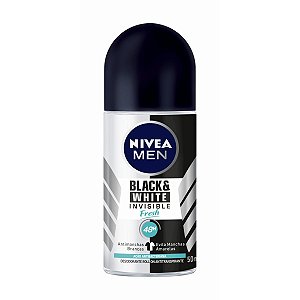 Desodorante Roll-on Nivea Men Invisible Black & White Fresh 50ml