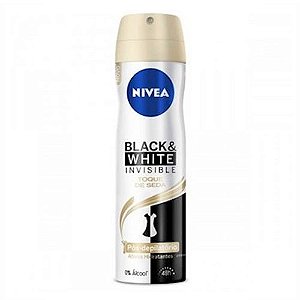 Desodorante Aerosol Nivea Invisible Black & White Toque de Seda 150ml