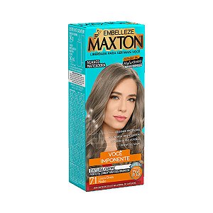 Coloração Creme Maxton 7.1 Louro Cinza Médio