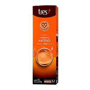 Cápsula Tres Expresso Ameno Com 10 unidades 8g