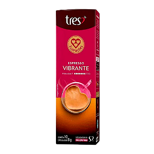 Cápsula Tres Expresso Vibrante Com 10 unidades 8g
