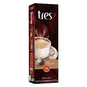 Cápsula Tres Café com Leite C/10 unidades 9g