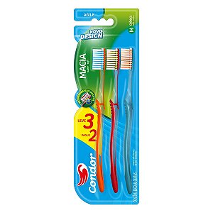 Escova Dental Condor Agile Macia Leve 3 Pague 2