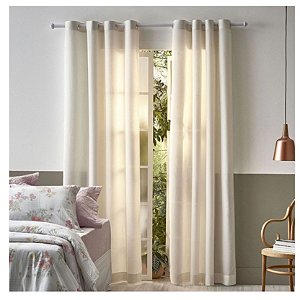 Cortina Veneza Basic Santista 280x180cm Corta Pérola