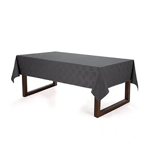 Toalha de Mesa Retangular Duna Karsten 160x270cm Chumbo