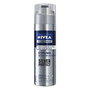 Espuma de Barbear Nivea Men Silver Protect 200ml