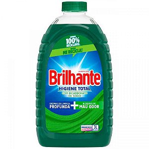 Lava Roupas Brilhante Higiene Total 3L