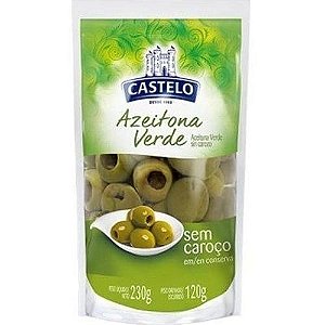 Azeitona Verde Castelo Sem Caroço 120g