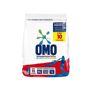 Sabão em Pó Omo Lavagem Perfeita Sachê 800g