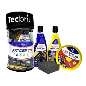 Kit Limpeza Tecbril Car Top C/4 itens