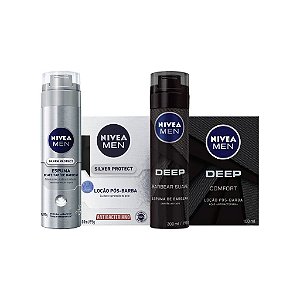 Kit 2 Presente dia Dos Pais Nivea Silver Protect e Deep