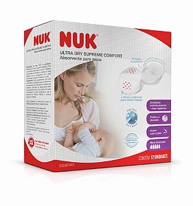 Absorventes Para Seios Nuk Ultra Dry Supreme Comfort C/12 Unidades