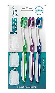 Escova Dental Kess Combo Plus Leve 3 pague 2 Macia 2083